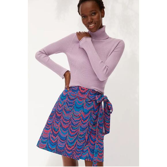 ANTHROPOLOGIE NWT Porridge Iris Wrap Mini Skirt // M - Picture 1 of 9